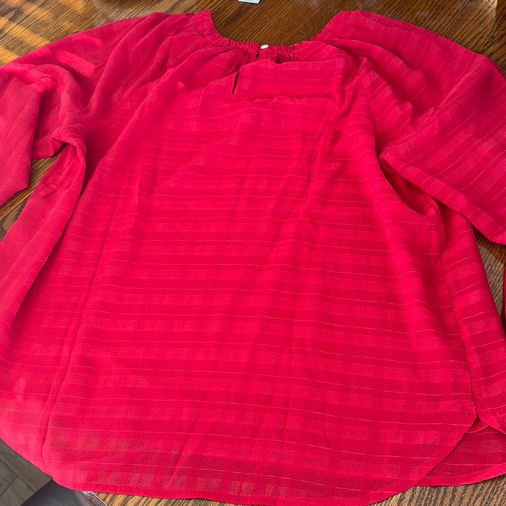Loft, size M, red, long sleeved shirt